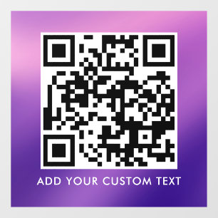 QR-Code Modern Einfach Stylisch Scannbar Fensteraufkleber