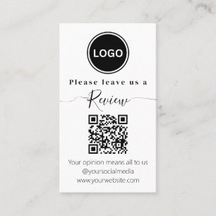 QR-Code Modern   Hinterlassen Sie uns eine Bewertu Visitenkarte