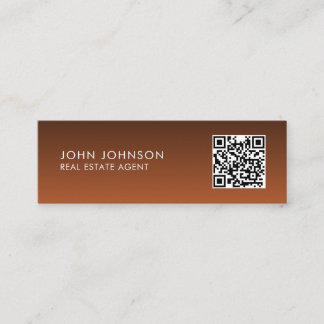 QR Code Modern Mini Business Card Mini Visitenkarte