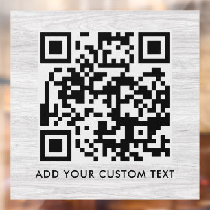 QR-Code Modern stilvoll scannbar Fensteraufkleber