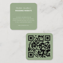QR Code Moderne, einfache Hochzeit im Herbst Websi