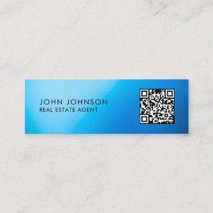 QR-Code moderne Mini-Geschäftskarte Mini Visitenkarte