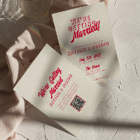 QR-Code Moderne Rote Farbige Lustige Verspielte Ho