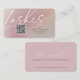 QR-Code moderne schicke, stilvolle lasche Visitenk Visitenkarte