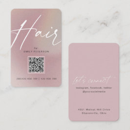 QR-Code Moderne schicke, trendige Haare stylen ver Visitenkarte