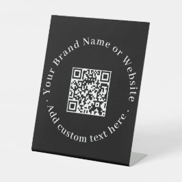 QR-Code | Moderne, stilvolle Business-Website Sockelschild