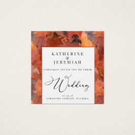 QR Code Moderne Terracotta Boho Hochzeitseinladung