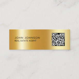 QR-Code moderne Visitenkarte im Miniformat