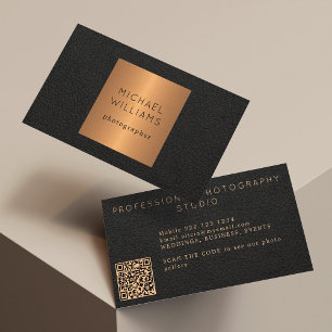 QR CODE Moderner Goldluxus beruflich Visitenkarte