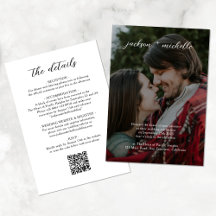 QR-Code | Modernes Budget Foto Script Hochzeit