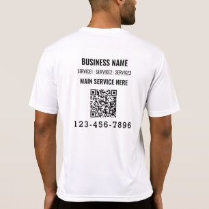 QR-Code   Modernes Business T-Shirt