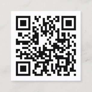 QR-Code Modernes Minimalistisch Quadratische Visitenkarte
