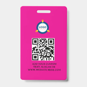 QR-Code Modernes schwarzes Geschäftslogo-Event Ausweis
