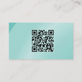 Qr Code Modernes Wasserfarben Moderne Neat Shaded Visitenkarte