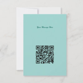 Qr Code modische Black Dancing Girl Silhouette Karte