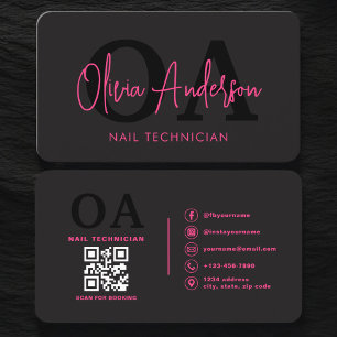 QR-Code-Nagelspezialist-Künstler Visitenkarte
