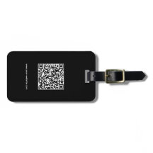 QR-Code, Name & Info, Schwarz & Weiß, elegant