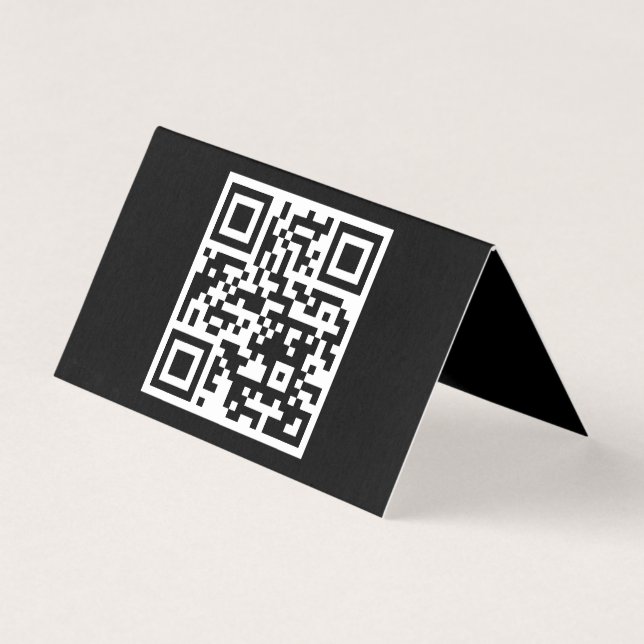 QR-Code nur horizontal geklappte Karte (Vorderseite)