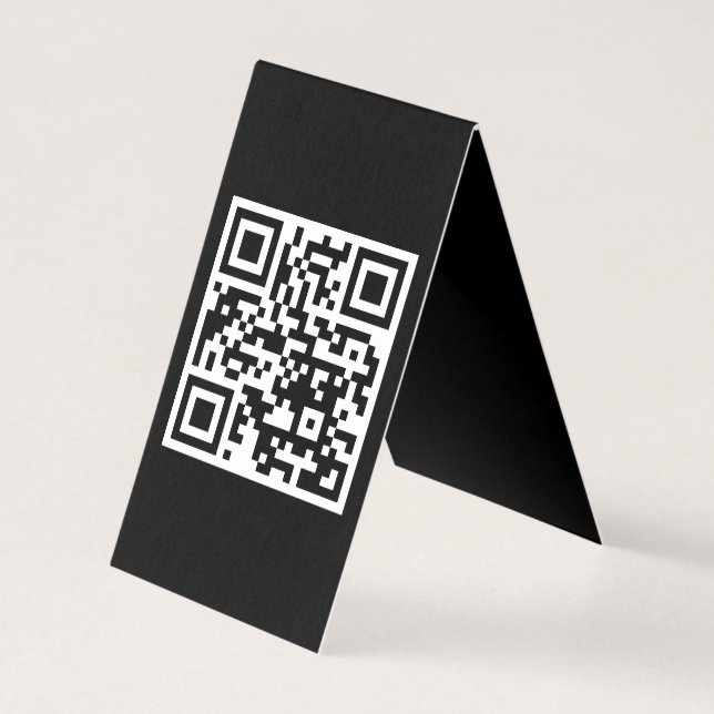 QR-Code nur vertikale geklappte Karte (Vorderseite)