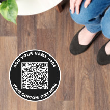 QR-Code oder Logo-Black Circle
