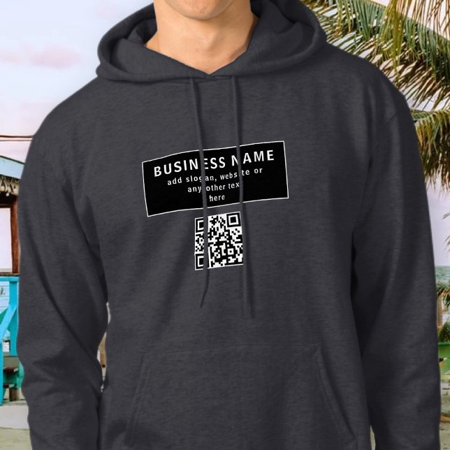 QR-Code oder Logo hochladen | Modern Hoodie (Von Creator hochgeladen)