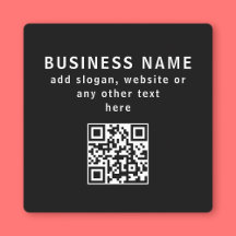 QR-Code oder Logo hochladen | Modernes Schwarz Was