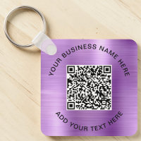 QR-Code oder Logo-Werbeaktion Lila