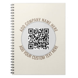 QR Code Office School Minimalistisch Simple Notizblock