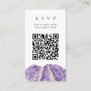 QR Code Online Lavendel Fields Website UAWG Begleitkarte