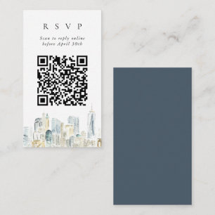QR Code Online New York City Skyline Website UAWG Begleitkarte