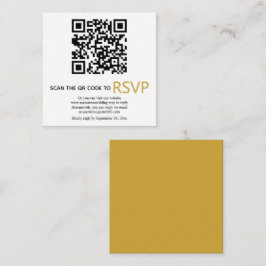 QR-Code online UAWG moderne Goldhochzeit Begleitkarte