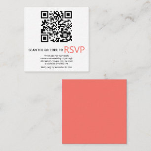 QR-Code online UAWG zeitgemäße Hochzeit lebender K Begleitkarte