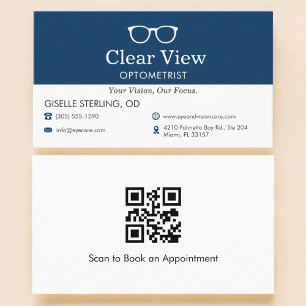 QR-Code Optometrist Augenarztpraxis  Visitenkarte