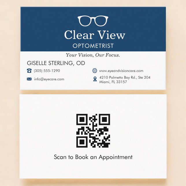 QR-Code Optometrist Augenarztpraxis  Visitenkarte (Von Creator hochgeladen)