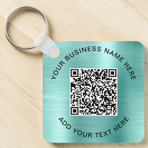 QR Code or Logo Promotional Mint Schlüsselanhänger