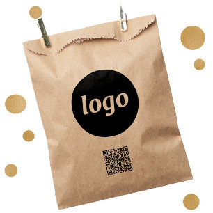QR-Code-Papiertasche für einfache Logokombinatione Geschenktütchen