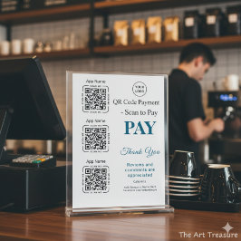 QR Code Payment - Scan to Pay Business Logo Poster