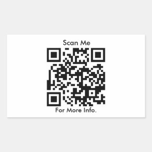 QR-Code personalisiert Rechteckiger Aufkleber