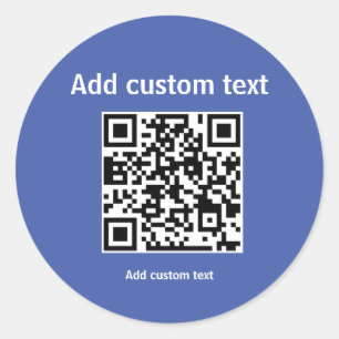 QR-Code personalisierte Werbeaktion Runde S Runder Aufkleber