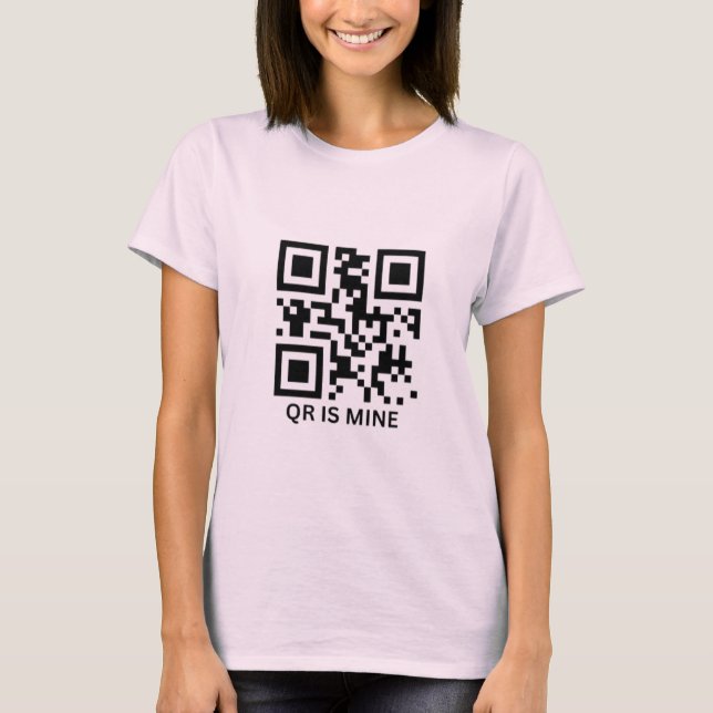 QR-Code personalisiertes T-Shirt (Vorderseite)