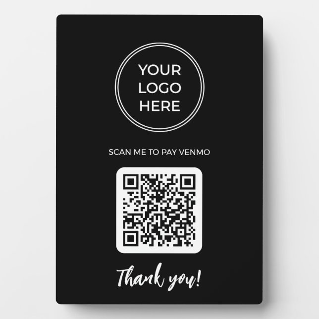 QR-Code-Plaque Fotoplatte (Vorderseite)