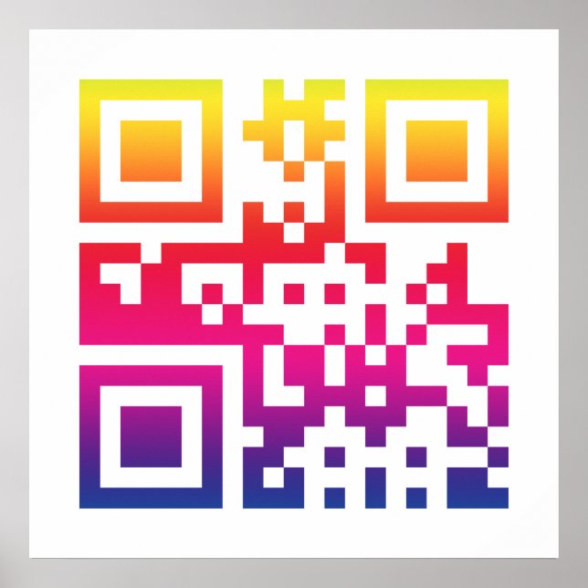 ☮ — QR-Code Poster (Vorne)