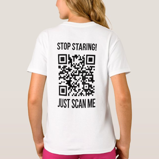 QR-Code prüfen: Erstellen Sie Ihre Zukunft T-Shirt (Rückseite)