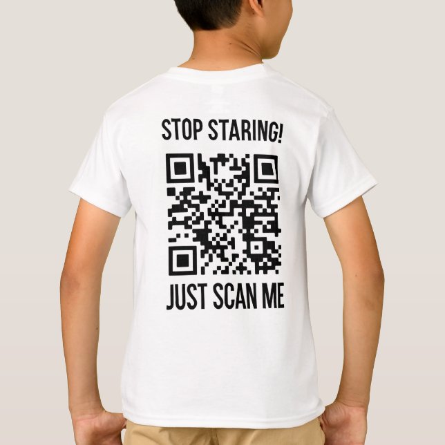 QR-Code prüfen: Erstellen Sie Ihre Zukunft T-Shirt (Rückseite)