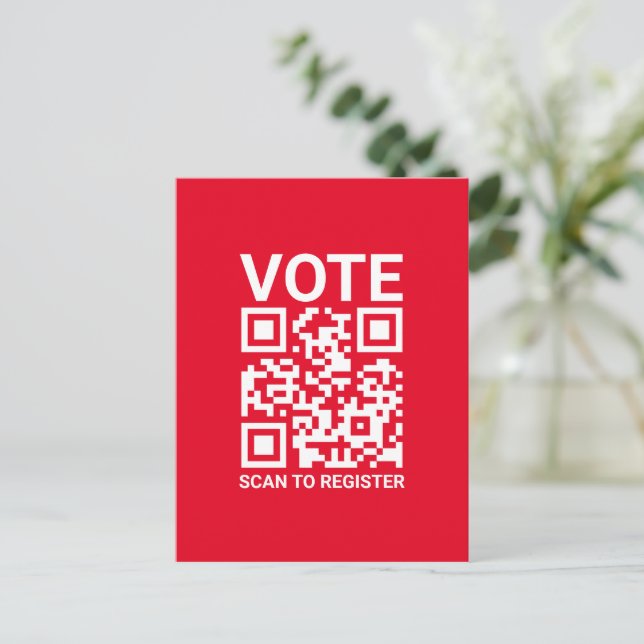 QR-Code prüfen lassen, um benutzerdefinierten Text Postkarte (Stehend Vorderseite)