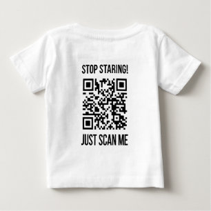 QR-Code prüfen: Wählen Sie jeden Tag Kindheit aus Baby T-shirt