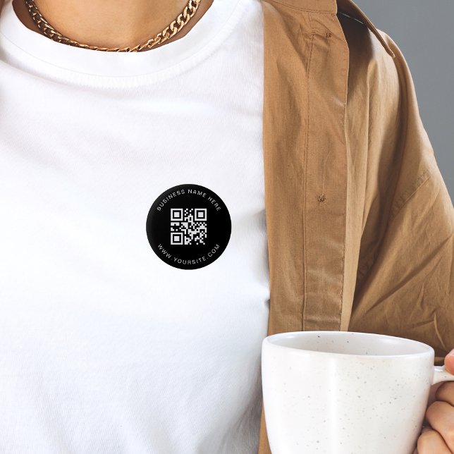 QR-Code-Prüfung für ein Unternehmen mit benutzerde Button (Von Creator hochgeladen)