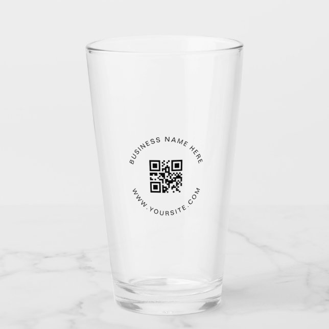 QR-Code-Prüfung für ein Unternehmen mit benutzerde Glas (Vorderseite)