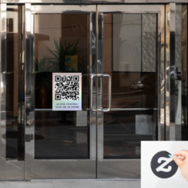 QR-Code-Prüfung mit benutzerdefinierten Marken, um Fensteraufkleber