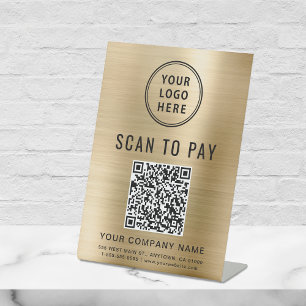 QR-Code: Prüfung von Firmenlogos auf Bezahlung von Sockelschild
